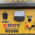 تصویر نمایشگر موتور برق بنزینی راتو 5500 با توان مدل RATO R5500