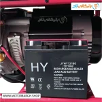 تصویر باتری موتور برق بنزینی جیانگ دانگ 8.5 کیلووات مدل JD8500THEBATS تک فاز اتومات