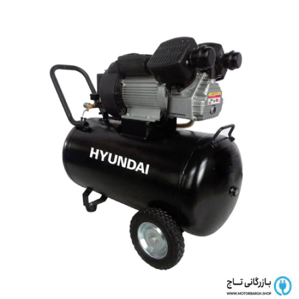 کمپرسور هوا هیوندای 80 لیتری دو شیر مدل AC8030