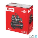 بسته بندی کمپرسور هوا رونیکس سایلنت 10 لیتری RC1012