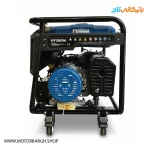 نمایی از دینام و اگزوز موتور برق بنزینی هیوندای 6.5 کیلووات مدل HG9650PG