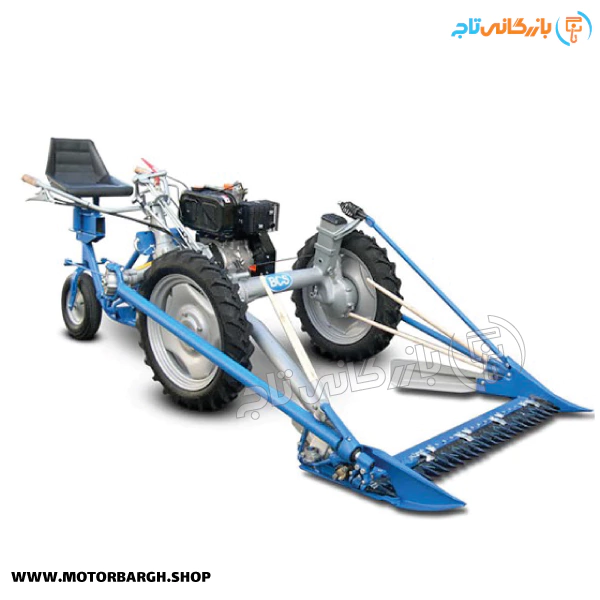 دروگر سه چرخ علف چین 12 اسب بخار BCS مدل 622 دیزلی با موتور Antor Motor 3LD 510 هندلی