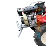 تصویر نمای نزدیک تیلر کولتیواتور دیزلی کاما 10 اسب بخار مدل KDT 910 KE صندوقی