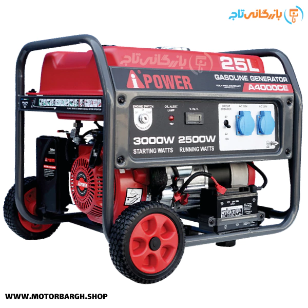 موتور برق بنزینی ای پاور 3 کیلووات مدل A4000CE تک فاز سری POWER MONSTER