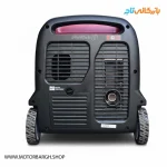 نمایی از اگزوز موتور برق بنزینی ای پاور 4 کیلووات مدل SM4500Di اینورتری سایلنت به همراه ویدیو معرفی