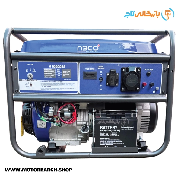 موتور برق بنزینی آبکو‌ 7.5 کیلووات مدل A10000ES تک فاز استارتی