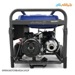 نمایی از اگزوز و دینام موتور برق بنزینی آبکو 8.5 کیلووات مدل A15000ES-ATS به همراه تابلو ATS اتومات