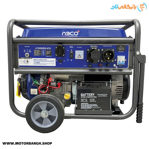 موتور برق بنزینی آبکو 8.5 کیلووات مدل A15000ES-ATS به همراه تابلو ATS اتومات