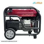 نمایی از موتور و اگزوز موتور برق بنزینی تورکسر 10 کیلووات مدل TPG12500E2RC تک فاز ریموت‌دار