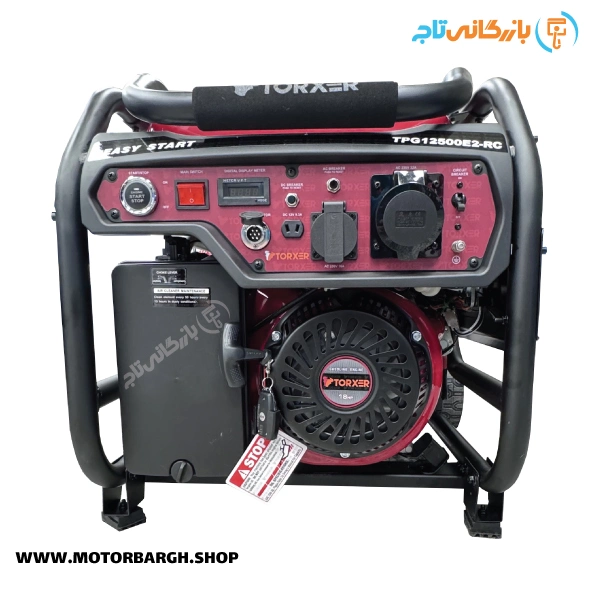 موتور برق بنزینی ترکسر 10 کیلووات مدل TPG12500E2RC تک فاز ریموت‌دار
