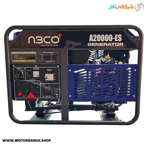 موتور برق بنزینی آبکو 10 کیلووات مدل A20000ES دو سیلندر استارتی