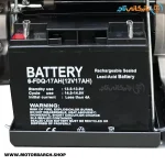 باطری موتور برق بنزینی آبکو 8.5 کیلووات مدل A15000ES تک فاز استارتی
