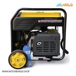 نمایی از اگزوز و چرخ موتور برق سه گانه سوز چمپیون 9 کیلووات مدل 501176UAE تک فاز اینورتری