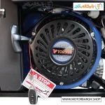 تصویر موتور و هندل موتور برق بنزینی تورکسر 10 کیلووات مدل TPG12500E2IIIRC تک فاز و سه فاز ریموت‌دار آبی