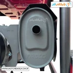 تصویر اگزوز موتور برق بنزینی فیروچی 10 کیلووات مدل FSG12000E2V3RC تک فاز و سه فاز ریموت‌دار