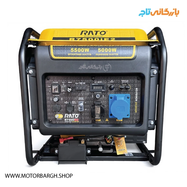 موتور برق بنزینی راتو 5.5 کیلووات مدل R7500iE2 تک فاز اینورتری