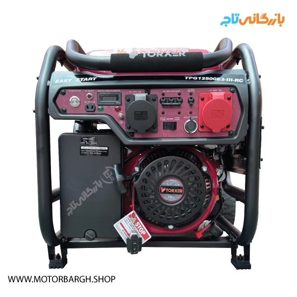 موتور برق بنزینی تورکسر 10 کیلووات مدل TPG12500E2IIIRC تک فاز و سه فاز