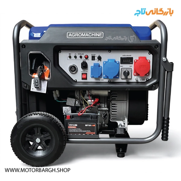 موتور برق بنزینی آگرو ۱۱ کیلووات تک فاز و سه فاز مدل AG15000iEDGR اینورتری ریموت‌دار