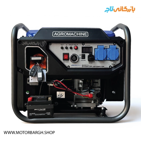 موتور برق بنزینی آگرو 5 کیلووات مدل AG6000IOER تک فاز ریموت‌دار