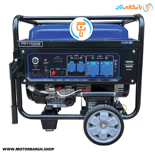 موتور برق بنزینی زونگشن 9.2 کیلووات مدل PB11000E تک فاز ریموت‌دار