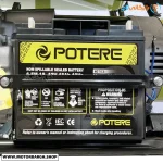 باتری موتور برق بنزینی پوتر 9.5 کیلووات مدل PT21000VES تک فاز استارتی