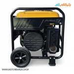 نمایی از دینام و اگزوز موتور برق بنزینی کنزاکس 8.8 کیلووات مدل 6109 اینورتری ریموت‌دار