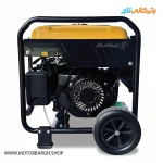 نمایی از هندل و چرخ موتور برق بنزینی کنزاکس 8.8 کیلووات مدل 6109 اینورتری ریموت‌دار