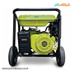 نمایی از هندل و فیلتر هوا موتور برق بنزینی پوتر 9.5 کیلووات مدل PT21000VESRATS به همراه تابلو ATS و ریموت‌دار