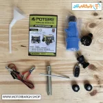 تصویر اقلام همراه نمایی از تابلو ATS موتور برق بنزینی پوتر 9.5 کیلووات مدل PT21000VESRATS ریموت‌دار